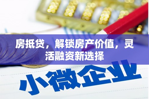 徐闻房抵贷，解锁房产价值，灵活融资新选择