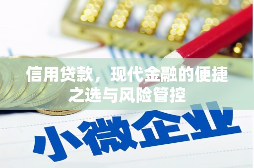 峨眉信用贷款，现代金融的便捷之选与风险管控
