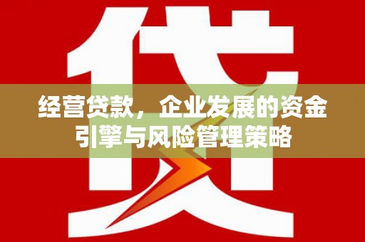 官渡经营贷款，企业发展的资金引擎与风险管理策略