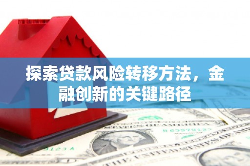 海东探索贷款风险转移方法，金融创新的关键路径