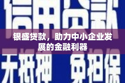 椒江银盛贷款，助力中小企业发展的金融利器