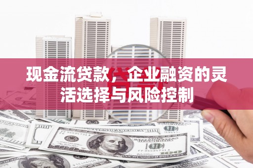 安图现金流贷款，企业融资的灵活选择与风险控制