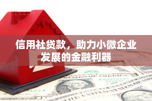 焦作信用社贷款，助力小微企业发展的金融利器