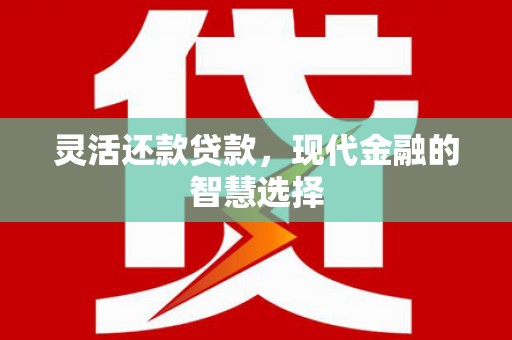 任城灵活还款贷款，现代金融的智慧选择