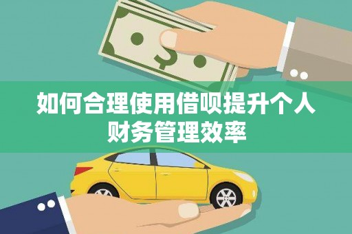 金阳如何合理使用借呗提升个人财务管理效率