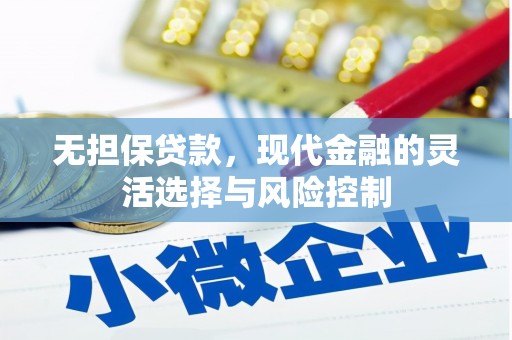 泌阳无担保贷款，现代金融的灵活选择与风险控制