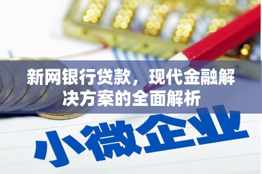肃州新网银行贷款，现代金融解决方案的全面解析