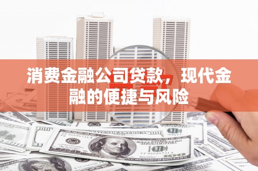 三元消费金融公司贷款，现代金融的便捷与风险