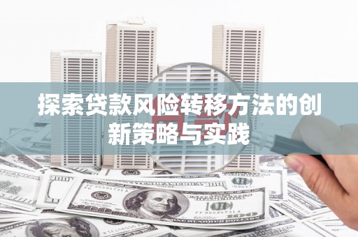 太湖探索贷款风险转移方法的创新策略与实践